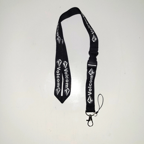 Volcom Black One Size Lanyards with Clip (2) - Picture 4 of 7